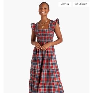 NWT Large Ellie Nap Dress in Red Tartan by HHH